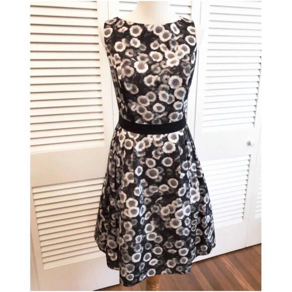 Gorgeous Jason Wu Black & Grey Floral Print Dress